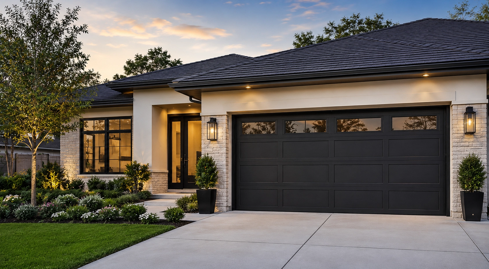 Residential garage door installations perfectly